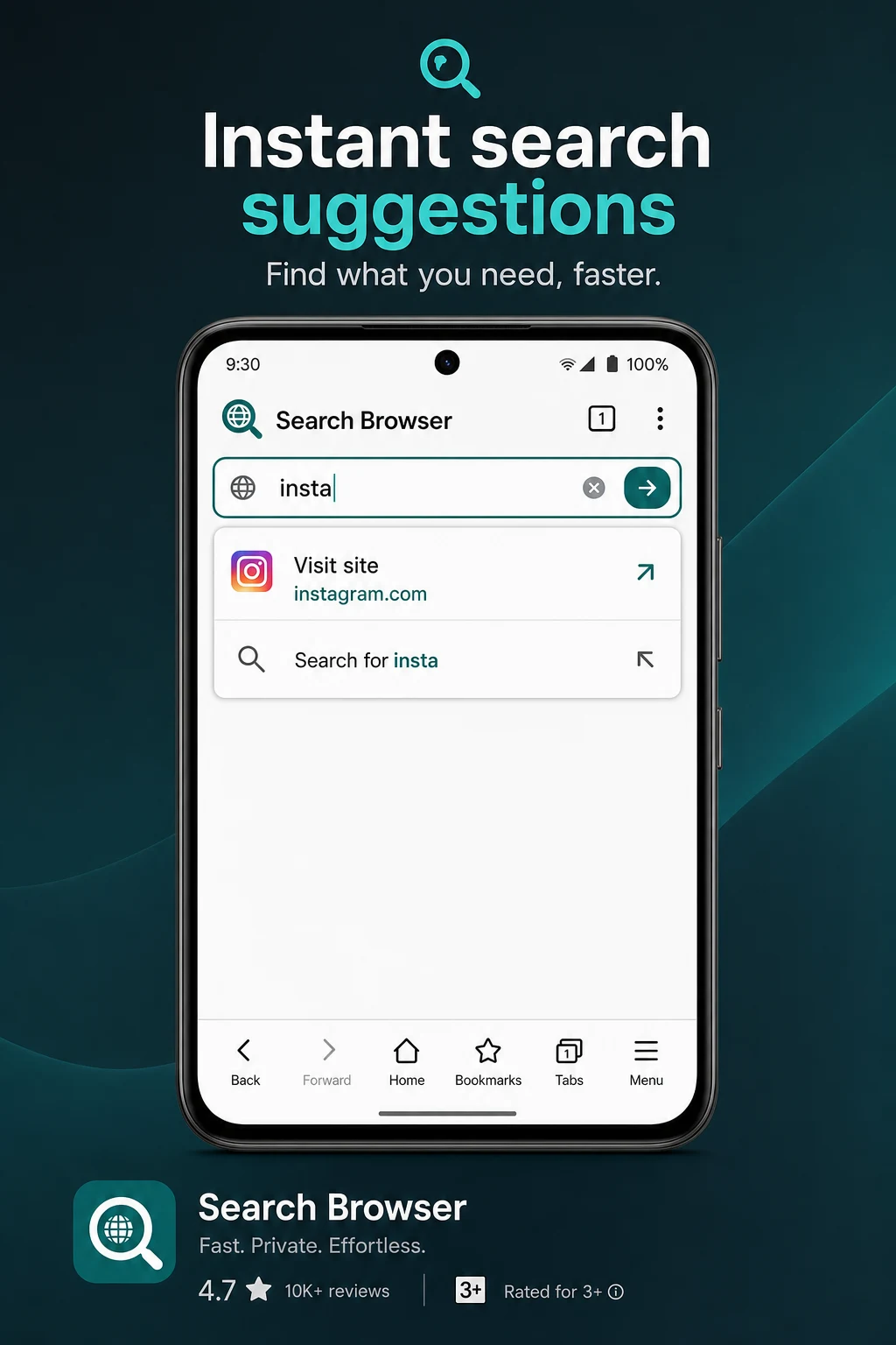 Search Browser screenshot
